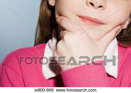 Girl thinking View Large Photo Image Stock Photo - Girl thinking. Fotosearch