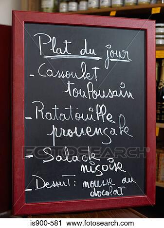 Stock Image - Menu board. Fotosearch