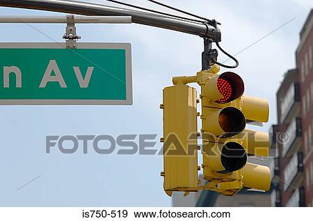 New york traffic lights View Large Photo Image Stock Photo - New york traffic lights. Fotosearch
