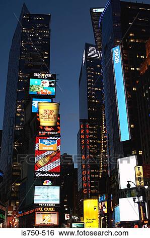 Times Square View Large Photo Image Stock Photograph - Times Square. Fotosearch