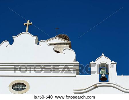 Stock Image - Church in the algarve. Fotosearch