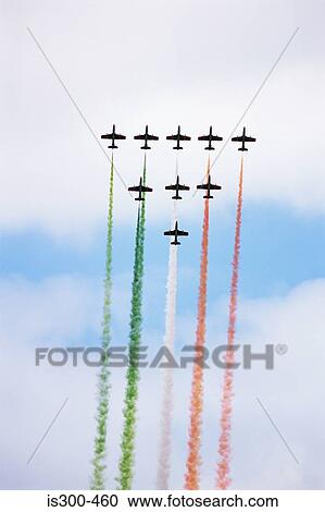 Italian airforce flying in formation View Large Photo Image Stock Image - Italian airforce flying in formation. Fotosearch