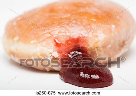 Jam doughnut View Large Photo Image Stock Photography - Jam doughnut. Fotosearch