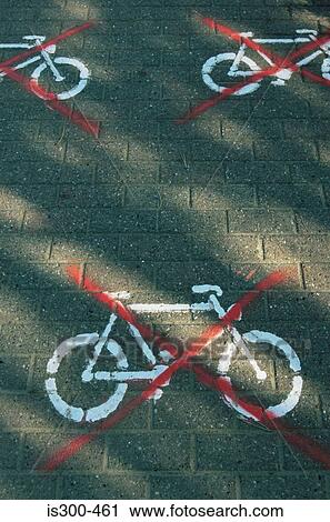 No bicycles sign View Large Photo Image Stock Image - No bicycles sign. Fotosearch