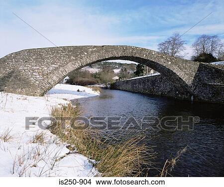 Old bridge above gala water stow scotland View Large Photo Image Picture - Old bridge above gala water stow scotland. Fotosearch