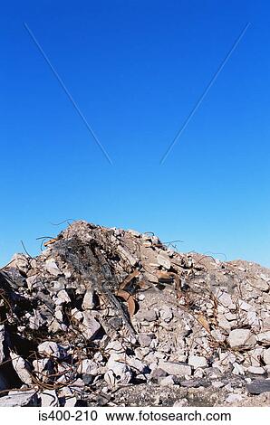 Debris from a demolished building View Large Photo Image Stock Image - Debris from a demolished building. Fotosearch