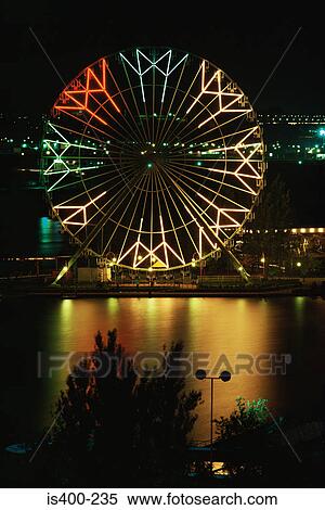 Ferris wheel at night View Large Photo Image Stock Photography - Ferris wheel at night. Fotosearch