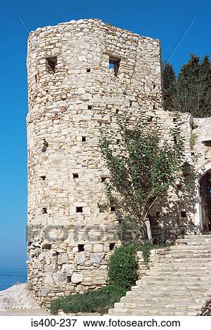 Fortress tower pigeon island View Large Photo Image Stock Photo - Fortress tower pigeon island. Fotosearch