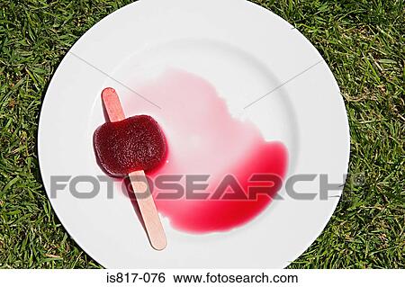Melting ice lolly View Large Photo Image Stock Photograph - Melting ice lolly. Fotosearch
