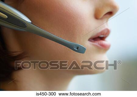 Stock Image - Telephonist. Fotosearch