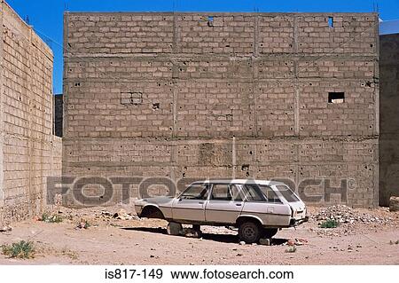 Stock Photo - Abandoned car. Fotosearch