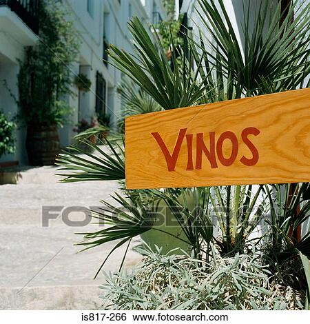 Stock Photograph - Spanish sign. Fotosearch