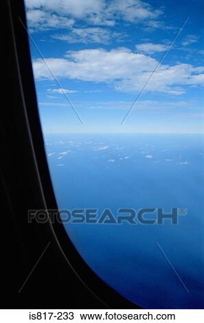 Stock Image - View from an aeroplane window. Fotosearch