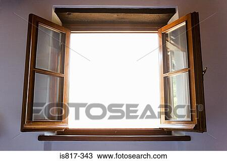 Stock Image - Open window. Fotosearch