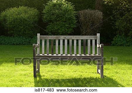 Bench in a park View Large Photo Image Stock Image - Bench in a park. Fotosearch