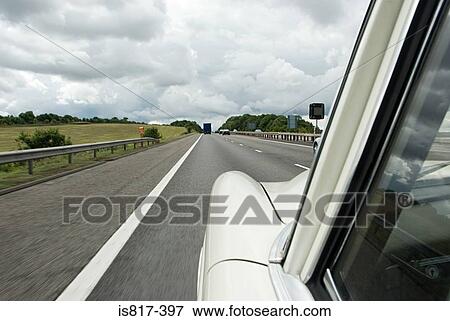 Car on the motorway View Large Photo Image Stock Photo - Car on the motorway. Fotosearch