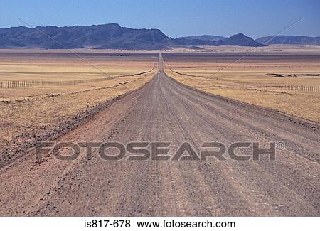 Stock Photo - Desert road. Fotosearch