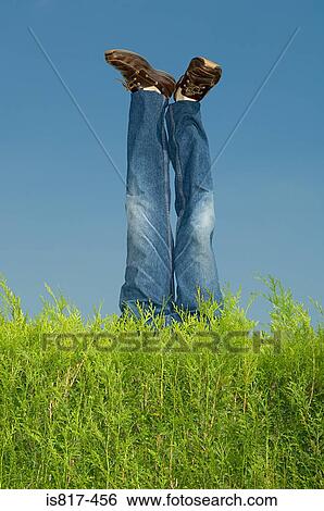 Legs of mannequin behind hedge View Large Photo Image Stock Photograph - Legs of mannequin behind hedge. Fotosearch