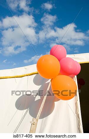 Stock Photography - Marquee with balloons. Fotosearch