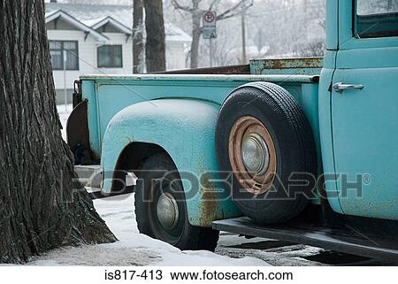 Pickup truck in winter View Large Photo Image Stock Image - Pickup truck in winter. Fotosearch