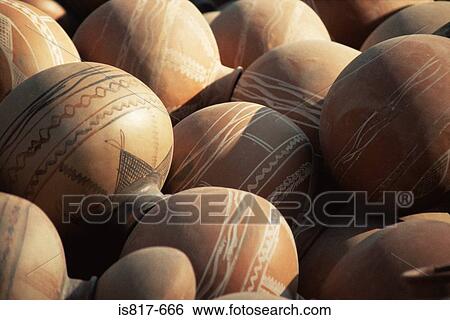 Pottery vases View Large Photo Image Stock Photograph - Pottery vases. Fotosearch