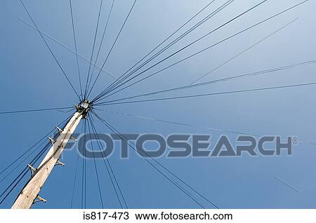 Stock Image - Telegraph pole. Fotosearch