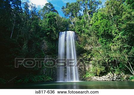 Waterfall View Large Photo Image Stock Photograph - Waterfall. Fotosearch