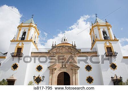 Stock Photography - Church in ronda malaga. Fotosearch