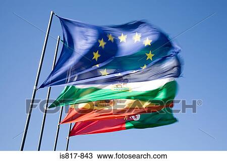 Stock Image - Flags flying. Fotosearch