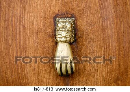 Hand shaped door handle View Large Photo Image Stock Image - Hand shaped door handle. Fotosearch