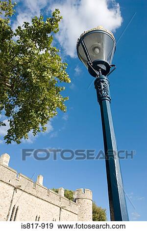 Lamppost and part of tower of london View Large Photo Image Stock Photo - Lamppost and part of tower of london. Fotosearch