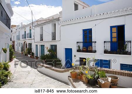 Street in frigiliana spain View Large Photo Image Stock Photography - Street in frigiliana spain. Fotosearch