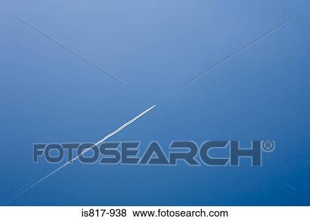 Stock Photo - Vapour trail. Fotosearch