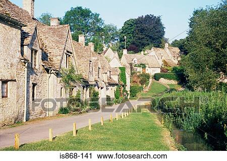 Bibury village gloucestershire View Large Photo Image Stock Image - Bibury village gloucestershire. Fotosearch