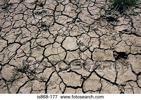 Stock Photo - Dried and cracked mud. Fotosearch