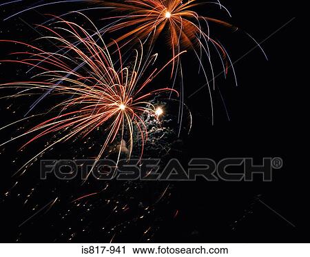 Stock Image - Fireworks. Fotosearch