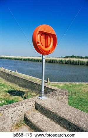 Lifesaver by river View Large Photo Image Stock Photograph - Lifesaver by river. Fotosearch