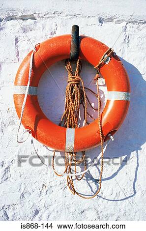 Lifesaver on a wall View Large Photo Image Picture - Lifesaver on a wall. Fotosearch