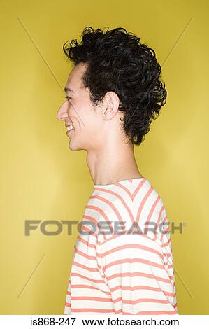 Stock Photo - Profile of a young man. Fotosearch