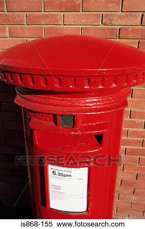 Red post box View Large Photo Image Stock Photography - Red post box. Fotosearch