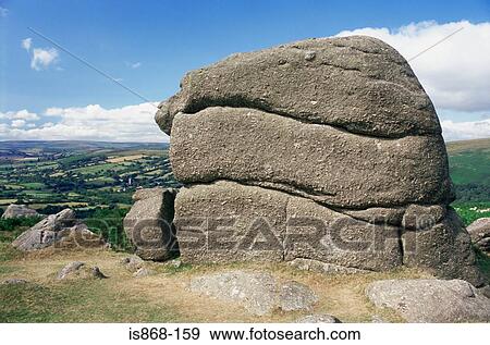 Stock Photo - Rocks on dartmoor. Fotosearch