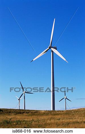 Stock Photograph - Wind turbines. Fotosearch