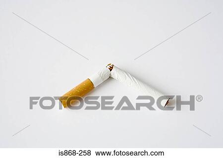Stock Photo - Broken cigarette. Fotosearch