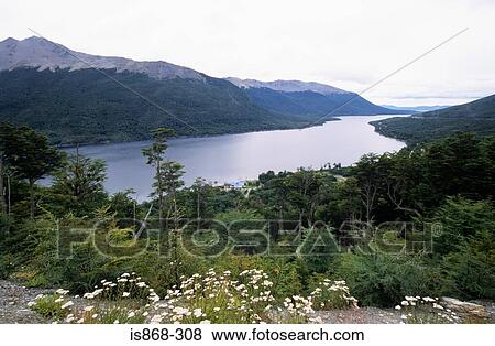 Stock Photo - Lago escondido argentina. Fotosearch
