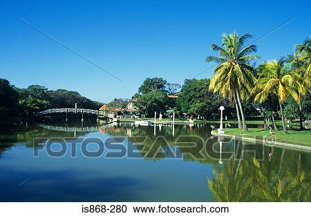 Stock Image - Park in varadero cuba. Fotosearch