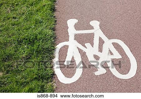 Picture - Bicycle path. Fotosearch