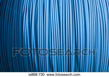 Stock Image - Blue cable. Fotosearch