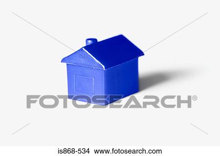 Blue model house View Large Photo Image Picture - Blue model house. Fotosearch