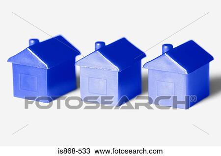 Blue model houses View Large Photo Image Stock Image - Blue model houses. Fotosearch