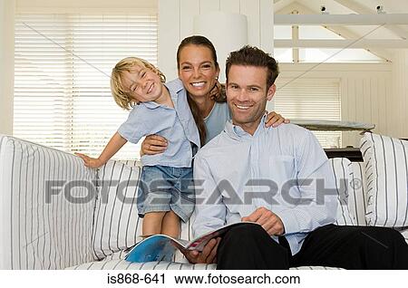 Stock Image - Happy family. Fotosearch